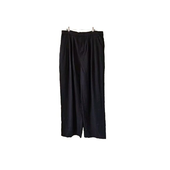Terea By Andrea Pitter Wide Leg Pants Womens XXL Black Zip Office Career Dressy - Picture 15 of 16